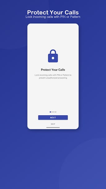 Incoming Call Lock settings screen