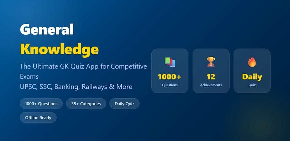 General Knowledge Quiz feature graphic