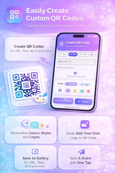 QR Scanner customization screen